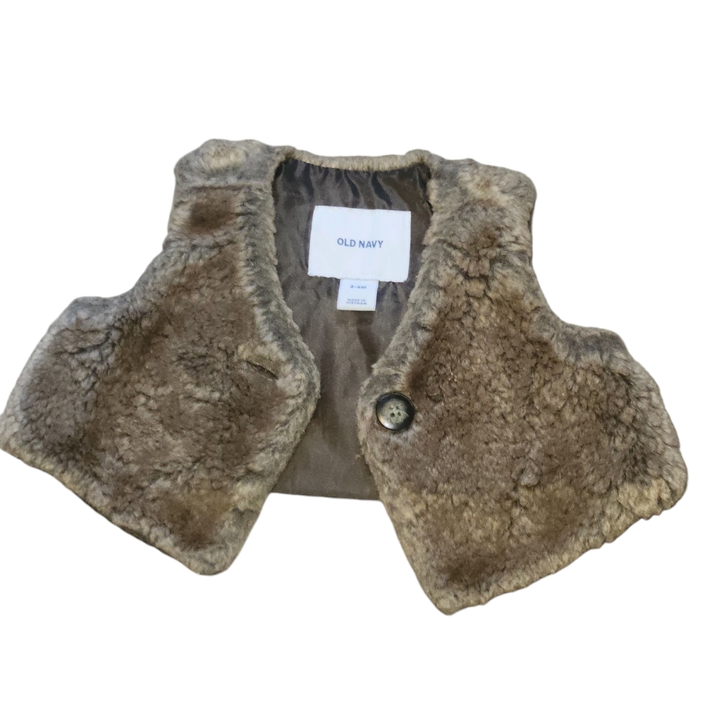 Faux Fur Baby Vest from Old Navy